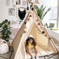 室内儿童帐篷ins北欧宝宝印第安家用公主小房子男女孩玩具游戏屋