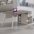 职员办公桌椅组合约单人1.4米台式电脑桌子经理办公室小型