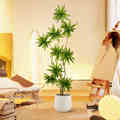 仿真绿植沙发旁落地盆栽室内客厅百合竹大型高级仿生植物假树摆件