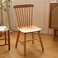 日式实木现代简约吃饭餐椅家用樱桃木温莎椅原木小户型靠背桌椅子