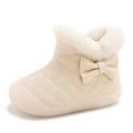 宝宝学步鞋公主加绒保暖软底2024年冬季女婴儿靴子1一3岁幼童棉鞋