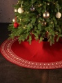 圣诞装饰品圣诞树树裙针织麋鹿毛线树底围裙地毯节日氛围装扮用品