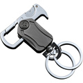 多功能钥匙扣男士汽车钥匙挂件钛合金钥匙圈万能啤酒开起子钥匙链