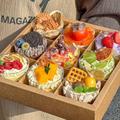 野餐盒子九宫格甜品盒子水果包装盒慕斯杯子蛋糕打包盒9宫格