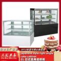 三层日式冷藏柜立式直角后开门保鲜柜水果蛋糕展示柜商用