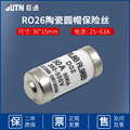 R026 RL98B RL8B 螺旋式陶瓷保险丝管 25A 35A 40A 50A 63A熔断器