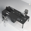 捷奥Q8办公桌椅组合办公室员工位职员办公桌简约现代4人位卡位桌