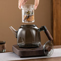 玻璃蒸煮一体茶壶器办公室小型迷你烧茶养生壶超薄电陶炉煮茶专用