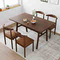 餐桌家用小户型北欧长方形饭桌现代简约4人6吃饭桌子椅子组合商用