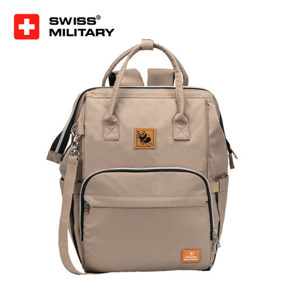 SWISS MILITARY瑞士军刀妈咪包母婴包大容量双肩背包手提背奶包
