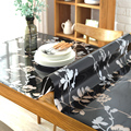 定制餐桌垫pvc软质玻璃桌布 防水 防油透明磨砂茶几垫免洗水晶垫