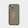 字母F手机壳苹果7适用13promaxiPhone6s个性透明壳灰色简约网红风