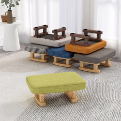 矮凳家用创意小凳子实木布艺凳客厅简约沙发搭脚凳成人板凳换鞋凳