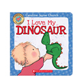 英文原版 我爱我的恐龙玩具 I Love My Dinosaur Love Meez  触摸纸板书Caroline Jayne Church