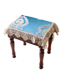 羽罗小圆凳套罩欧式家用化妆凳垫美式梳妆台凳子坐垫椅垫钢琴凳套