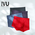 安莉芳旗下IVU男士莫代尔中腰内裤薄款本命年红色平角裤UPW0058