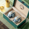 新款小双陶瓷密封罐茶叶包装盒空礼盒绿茶信阳毛尖六安瓜片空盒