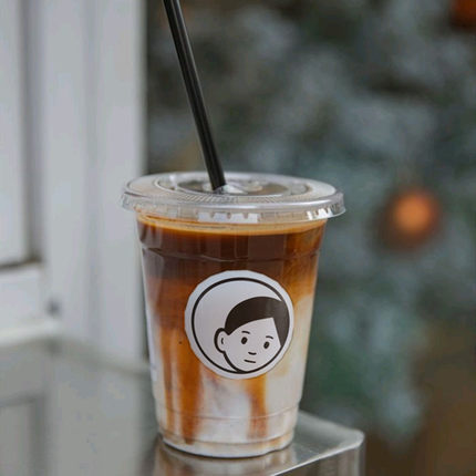 网红PET奶茶杯子ins风一次性透明带盖冷饮杯打包塑料500ML咖啡杯