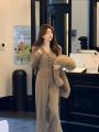韩系温柔穿搭女2024年春夏季新款高级感气质名媛风休闲运动风套装