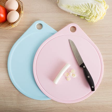 宝宝辅食砧板抗菌防霉家用切菜板案板塑料菜板儿童切水果圆形菜板