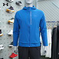 安德玛UA男子外套梭织透气开衫休闲上衣训练健身跑步夹克1376794