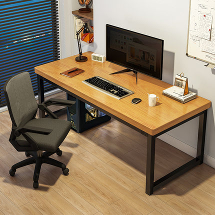 书桌经济型5cm加厚台式电脑桌家用简易卧室学生学习桌简约办公桌