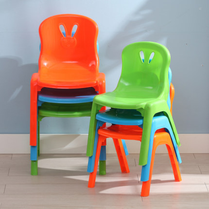 儿童椅子宝宝卡通幼儿园靠背座椅简约现代塑料椅子小孩家用小凳子
