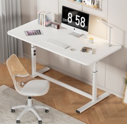贝肯特平替升降桌子电脑桌台式书桌写字桌办公桌家用学习可调节桌