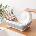 多功能沥水碗架厨房置物架家用塑料折叠碗筷餐具收纳盒洗菜沥水篮