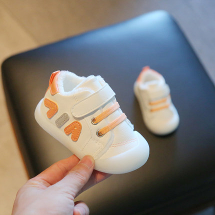 男宝宝女秋冬鞋子婴儿0一1-2岁半冬季学步鞋10个月冬加绒软底棉鞋