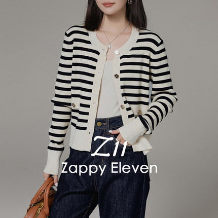 Z11 studios2024毛针织衫女士新款圆领开衫外套宽松外搭长袖春装
