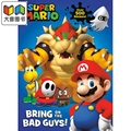Super Mario Bring on the Bad Guys! (Nintendo) 任天堂超级马里奥的坏人书 英文原版进口图书儿童绘本卡通动画 大音