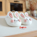 手工diy兔子鞋材料包钩针编织牛奶棉毛线婴儿鞋孕期打发时间成品