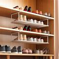 懒角落鞋架家用可伸缩鞋柜分层隔板鞋托下挂篮置物架整理鞋子托架