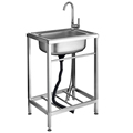 不锈钢水槽厨房家用洗菜盆单槽简易水池洗菜池带支架洗碗槽洗手盆