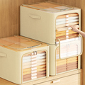 日本衣物整理箱收纳箱家用折叠百纳箱衣服储物箱衣柜收纳分层神器