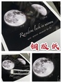 定制印字坊月球照片打印铜版纸绒面相纸月亮情侣立体相框摆台相片