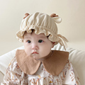 婴儿帽子春秋季可爱超萌宝宝帽护囟门透气保暖鹿角新生儿胎帽棉质