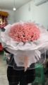 南通市区同城花店33朵红粉玫瑰花束送女友生日派对当天2小时送达