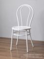 简约工业风铁艺白色椅子实木休闲靠背餐椅餐厅咖啡厅酒吧经典桌椅