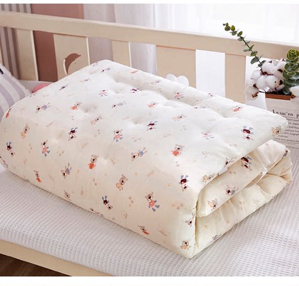 宝宝手工纯棉花褥子婴儿推车垫子儿童幼儿园被褥被子垫被床垫定制