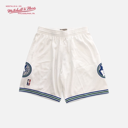 Mitchell&Ness森林狼队95-96年主场SW复古球裤篮球裤NBA运动短裤
