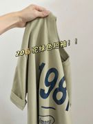 vintage短袖T恤女2022夏季韩版bf原宿风宽松学生半袖chic港风上衣