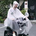 可爱的电瓶车骑行雨衣轻便柔软透明单人电动车雨披男女款防暴雨水
