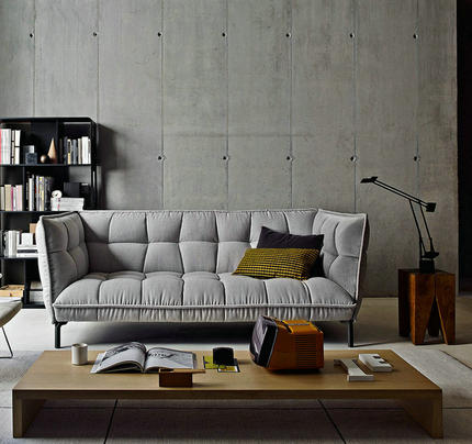 北欧意大利设计师布艺沙发肌肉沙发稻壳椅沙发酒店会所别墅沙发椅