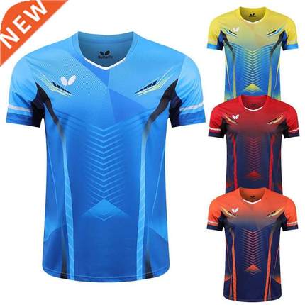 New Quick Drying Table Tennis Clothes Men Shirt T Shirt With