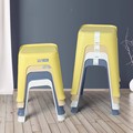 焕龙塑料加厚方凳现代简约凳子入户板凳可叠放高凳家用椅子米扑凳