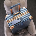 行李箱铝框男女小型20寸登机旅行拉杆箱学生新款密码皮箱结实耐用