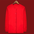 红色毛衣开衫大码
