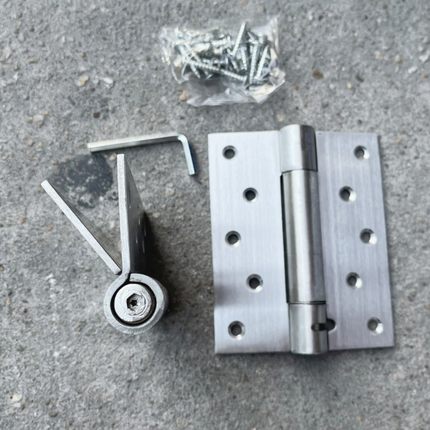 优质不锈钢单双向弹簧合页门较木门自动关闭门器隐形回弹铰链 4寸
